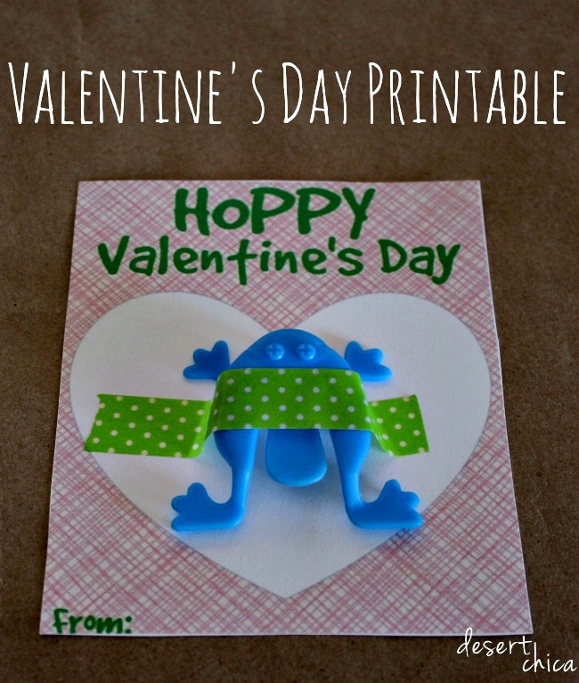 Free Frog Valentines Day Printable