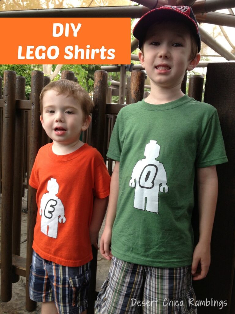 DIY LEGO Shirts {free template} | Desert Chica