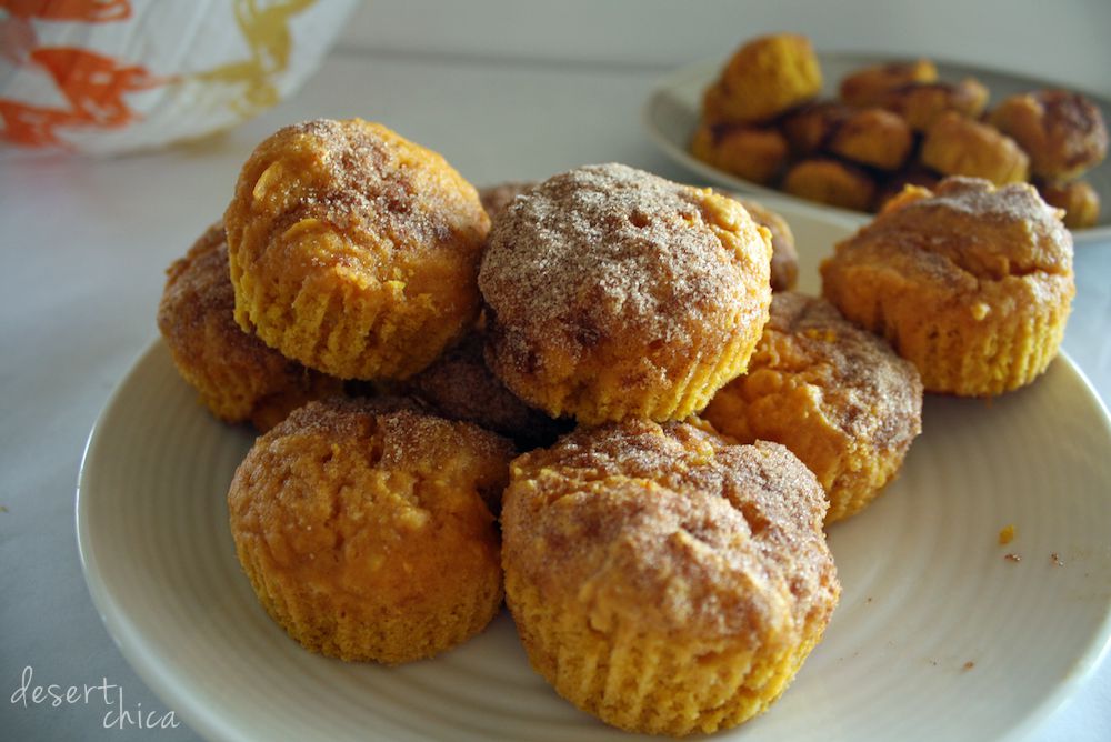 Easy Pumpkin Snickerdoodle Muffins from a cookie mix