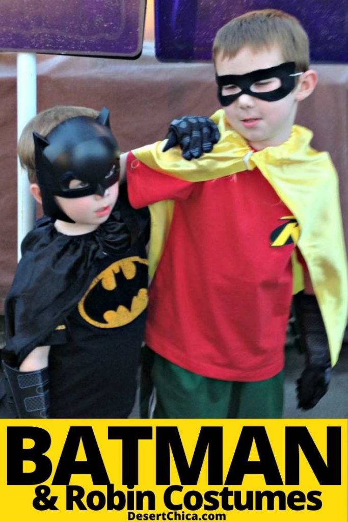 diy batman and robin girl costumes