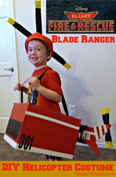 DIY Helicopter Costume: Blade Ranger from Disney Planes Fire & Rescue -  Desert Chica