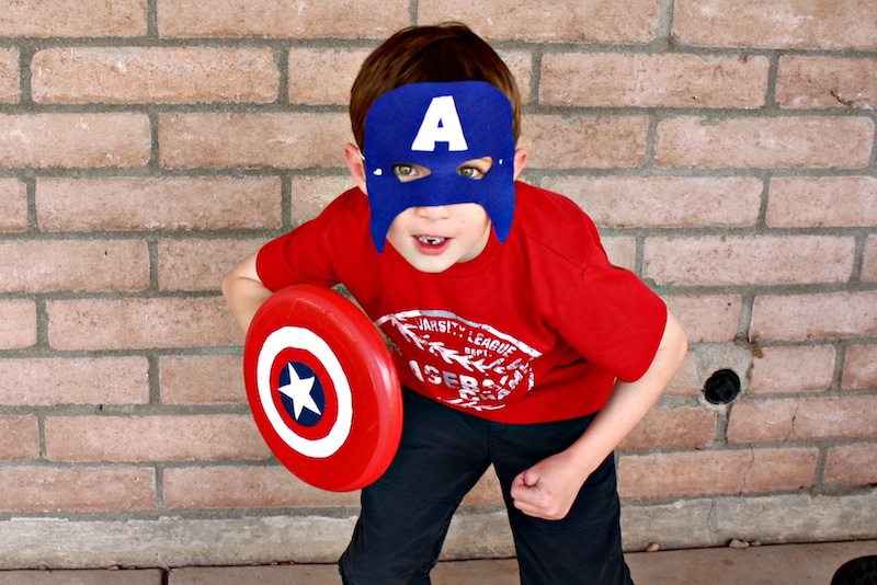 Captain America Mask Ready for a Fight