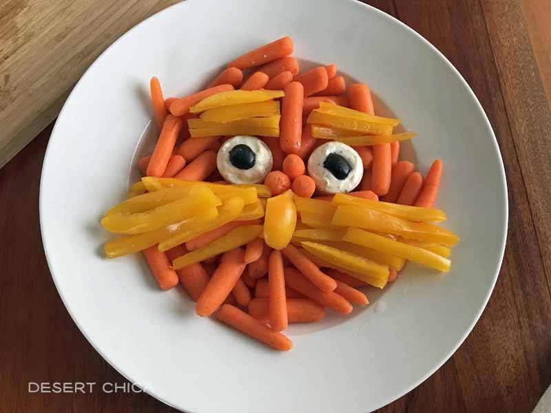Fun Dr. Seuss Party Food idea - The Lorax Veggie Tray