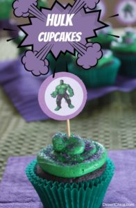 Easy Hulk Cupcakes