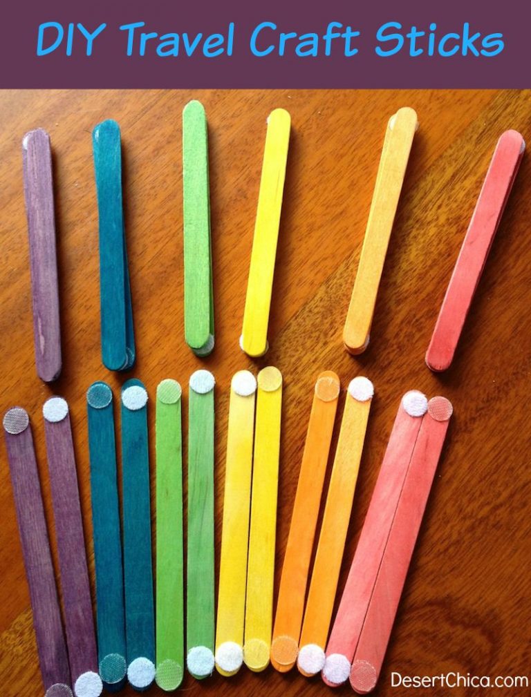 How to make Travel Craft Sticks For Preschoolers Desert Chica