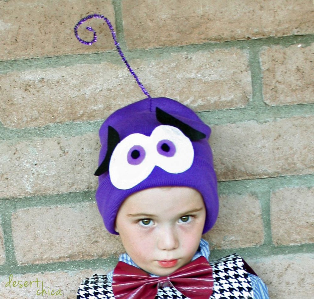 Homemade Inside Out Costume Fear Hat