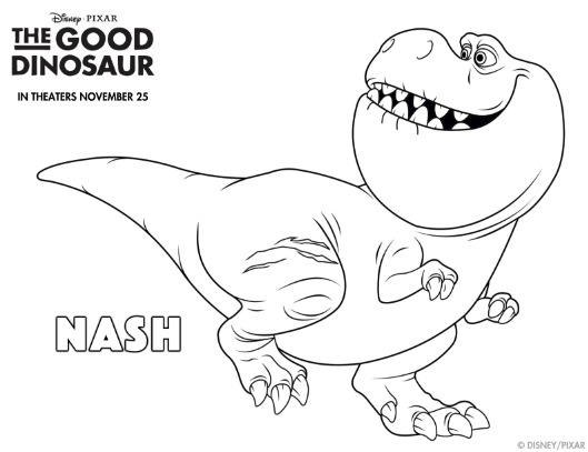 Nash is part of the T-rex family that befriends Arlo in the Good Dinosaur