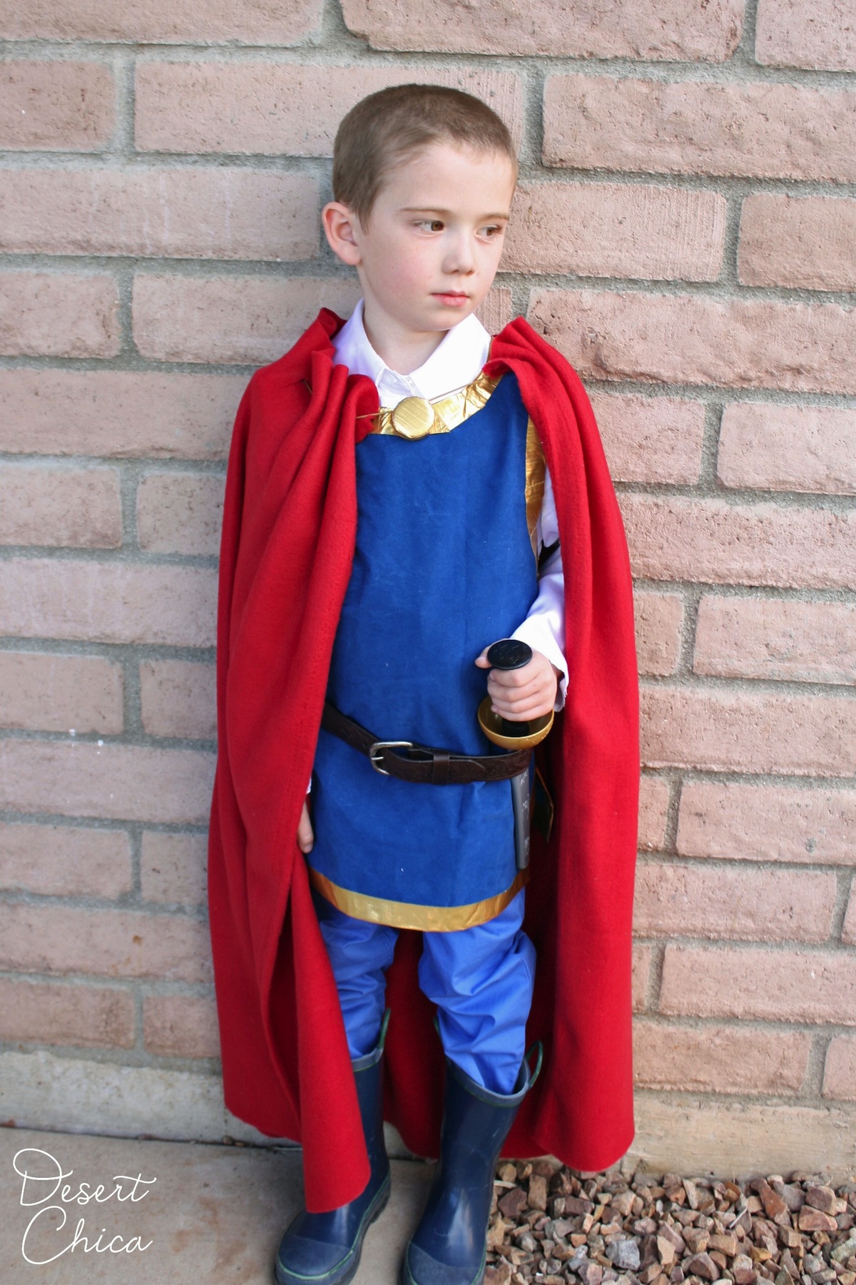 DIY no-sew Snow White Prince costume!