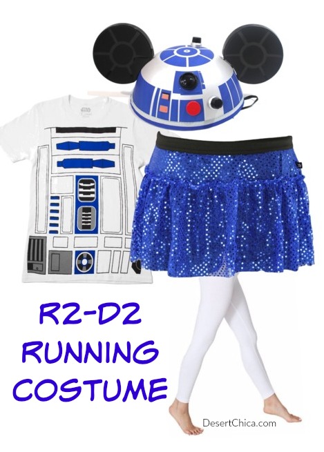 Easy R2-D2 Running Costume Idea