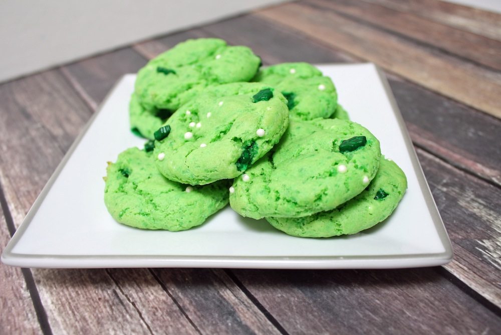 green sugar cookies for st patricks day