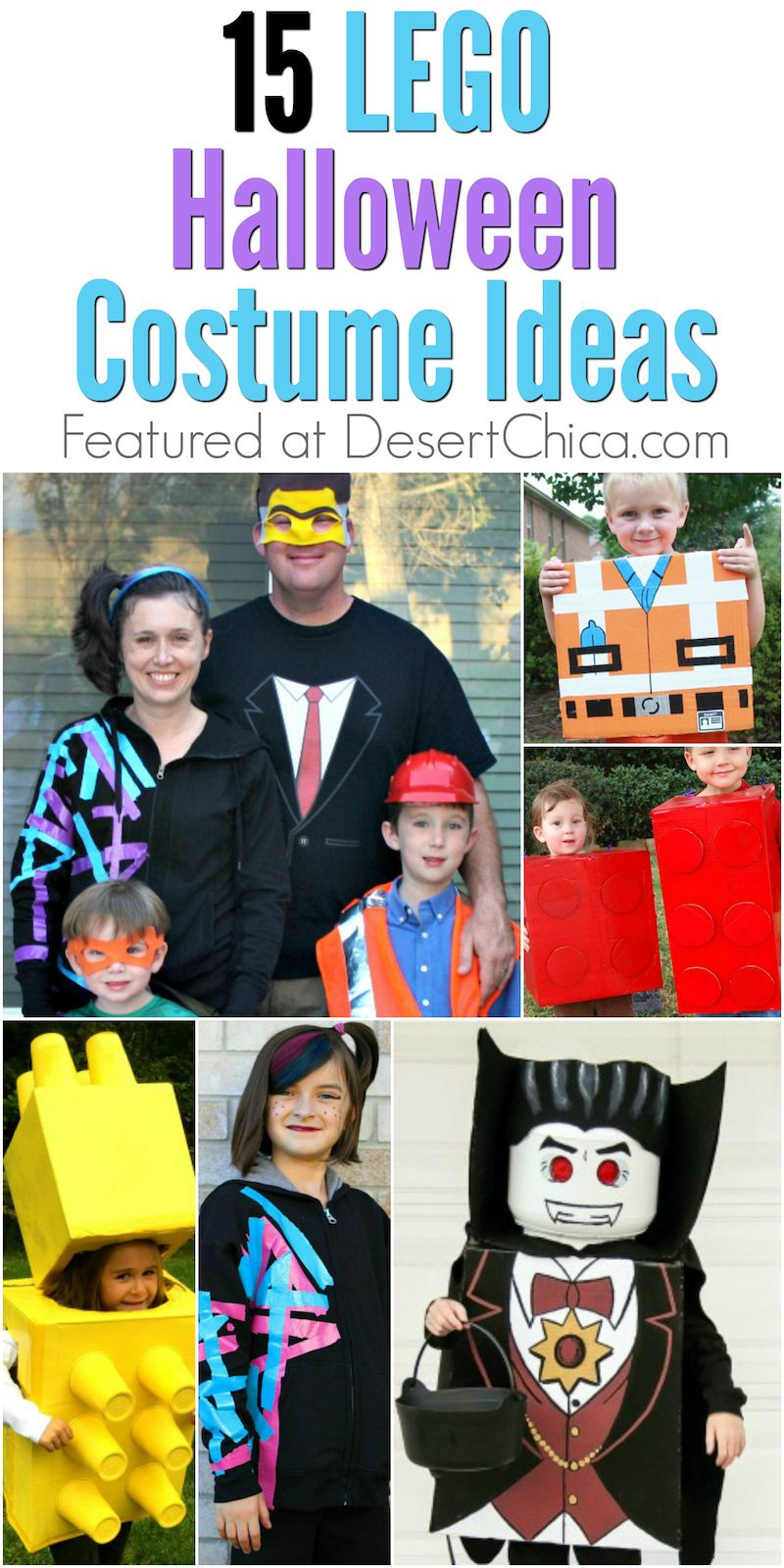 Are your kids LEGO crazy like mine? If so, check out these awesome LEGO costume ideas for Halloween. There are lots of LEGO characters to choose from!