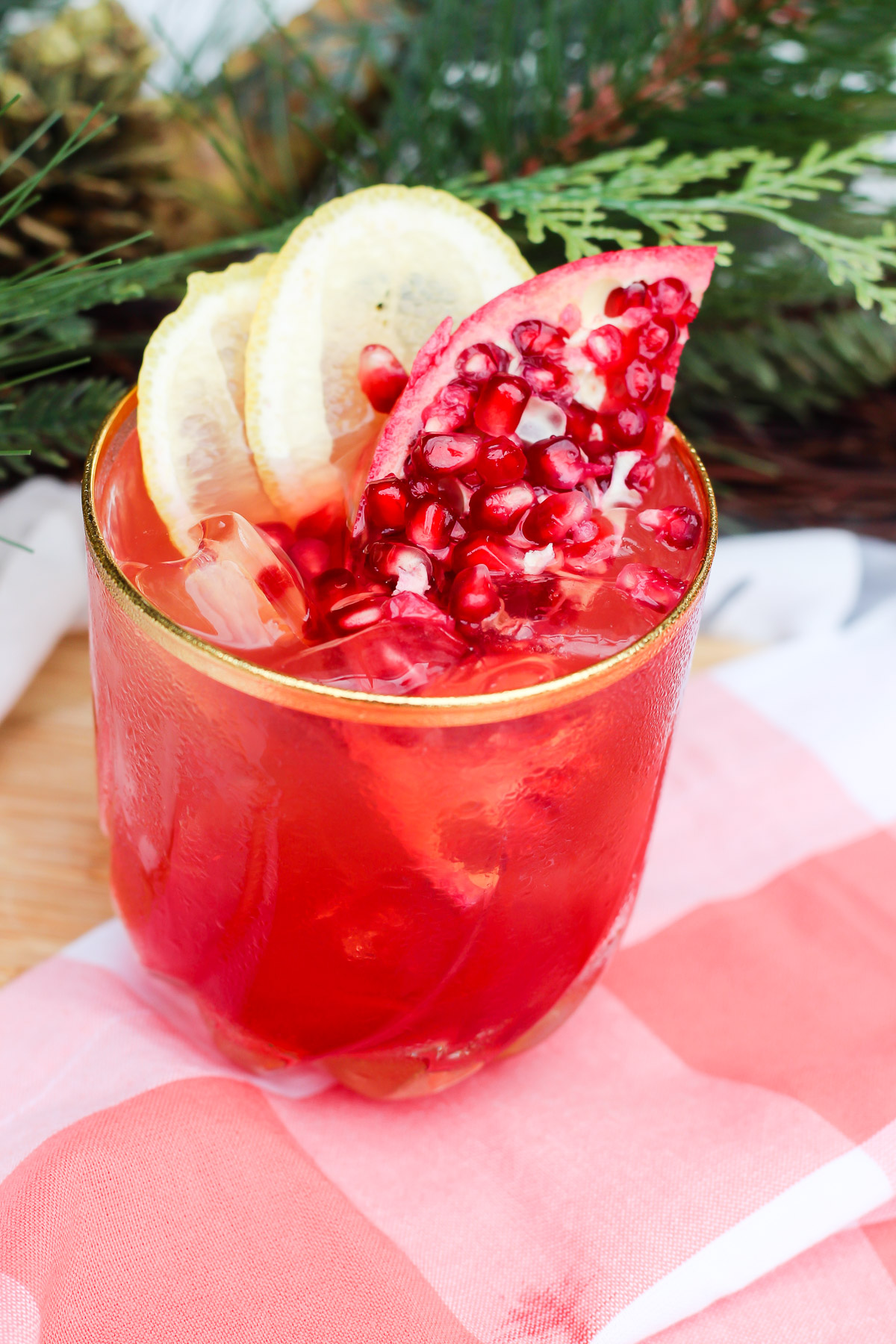 Apple & Pomegranate Mocktail