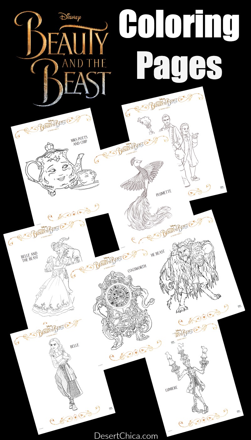 Break out the crayons, it's time for a little fun while we wait for Beauty and the Beast to hit theaters. Print these Beauty and the Beast Coloring pages.