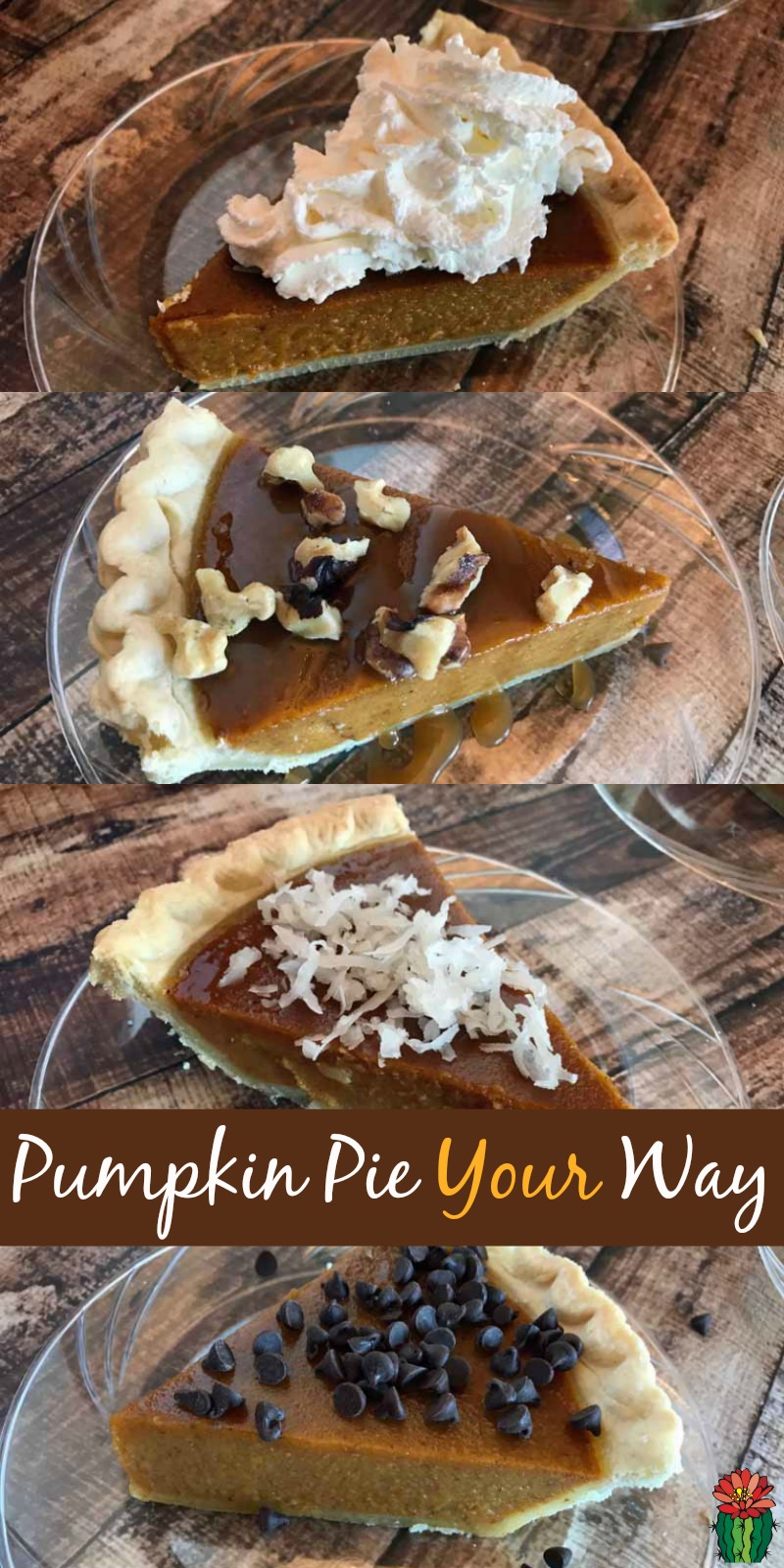 Ready to serve an extra special fall dessert idea with minimal effort? Make a pumpkin pie toppings bar, everyone can eat pie their own way.