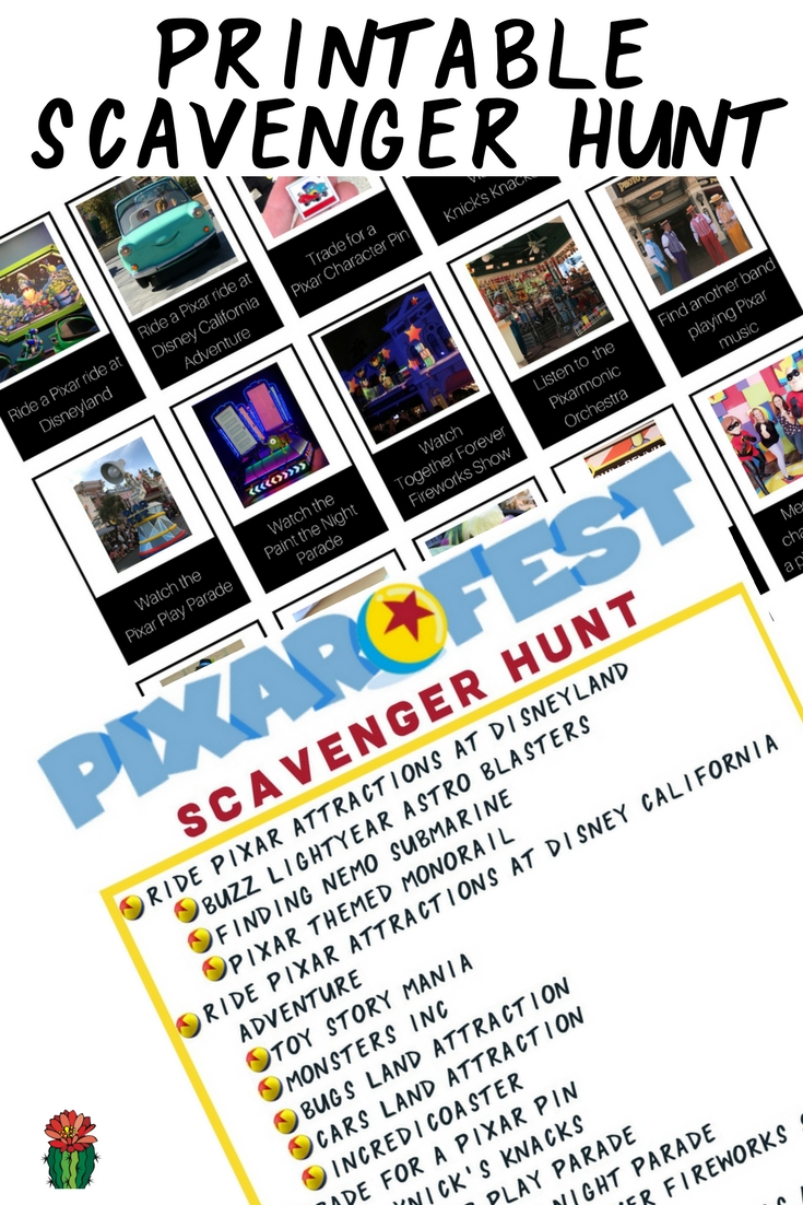 Are you making plans to visit the Disneyland Resort this summer for all the Pixar fun? There is some much fun that I've created a free Pixar Fest Scavenger Hunt at Disneyland printable to make sure you experience all the Pixar fun including food, merchandise, shows, characters and attractions at Disneyland.