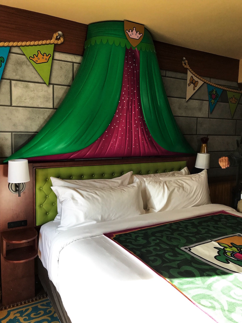 Royal Princess Room King Bed at the LEGOLAND Castle Hotel