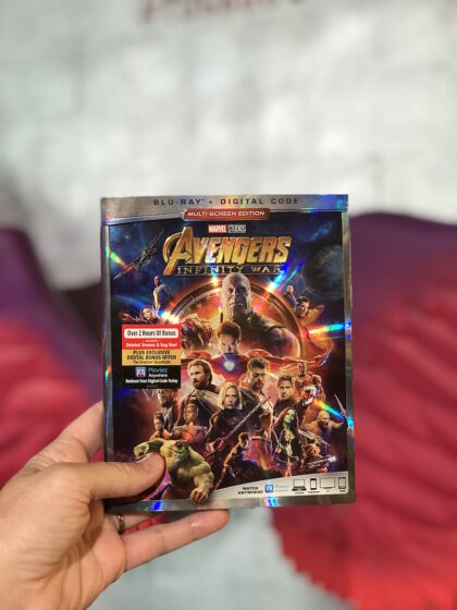 Avengers Infinity War Blu-Ray at Madame Tussauds Hollywood