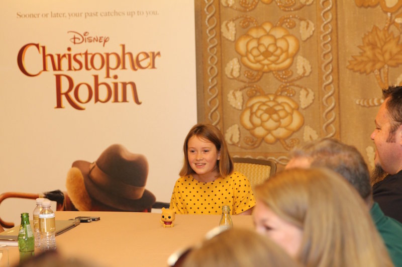 Bronte Carmichael Interview for Christopher Robin Movie Junket