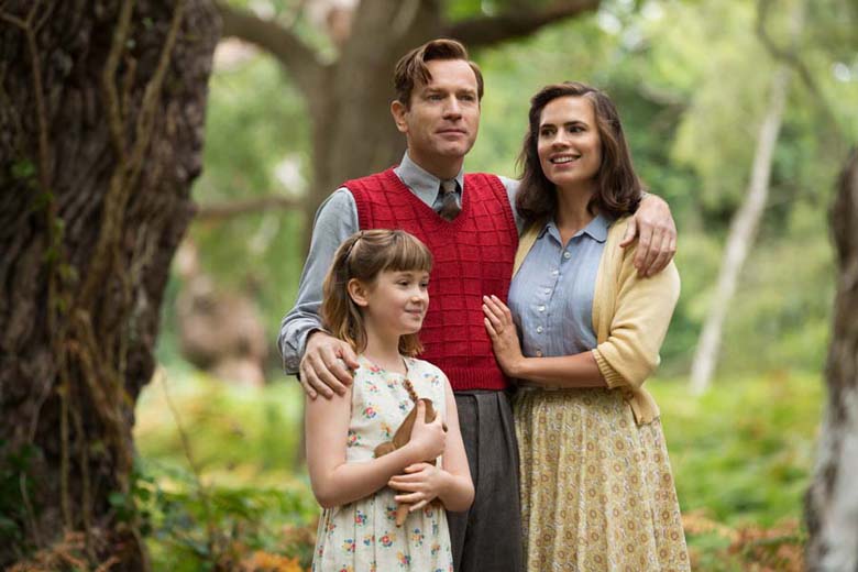 Bronte Carmichael plays Madeline Robin, Ewan McGregor plays her father Christopher Robin and Hayley Atwell plays her mother Evelyn Robin in Disney’s heartwarming live action adventure CHRISTOPHER ROBIN.