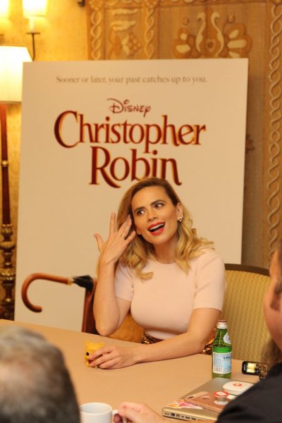 Hayley Atwell Interview for Christopher Robin #ChristoperRobinEvent