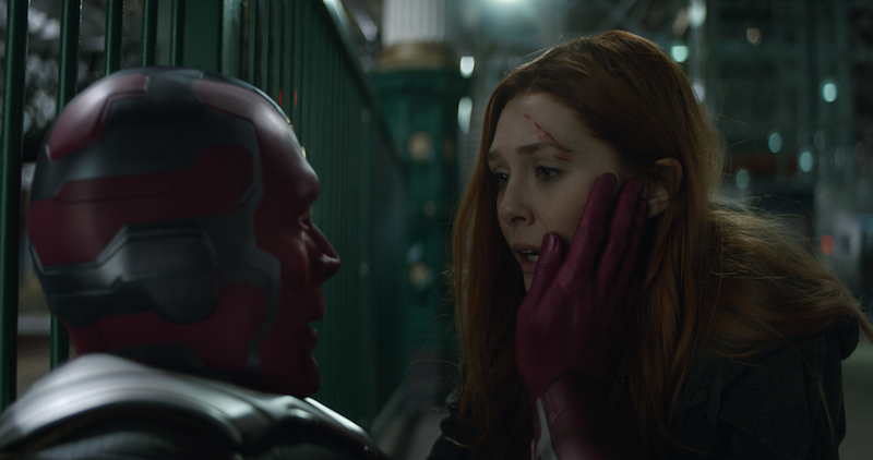 Vision and Scarlett Witch in Avengers Infinity War