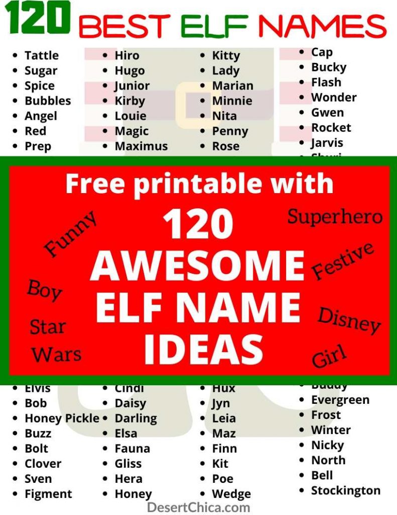 130 Elf On The Shelf Names - Desert Chica