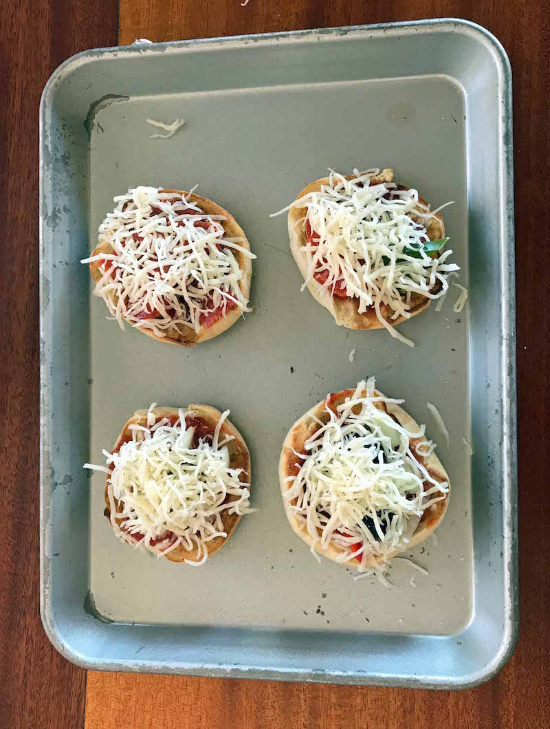 Top English Muffin Mini Pizza with cheese