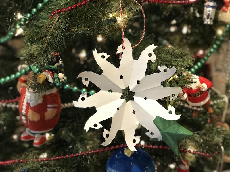 Fortnite Christmas Craft Llama snowflakes