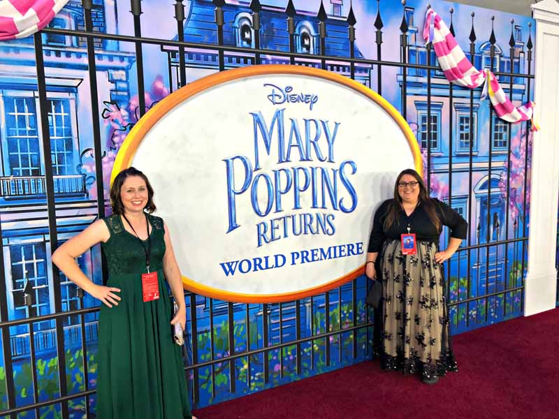 Walking the red carpet for the Mary Poppins Returns World Premiere