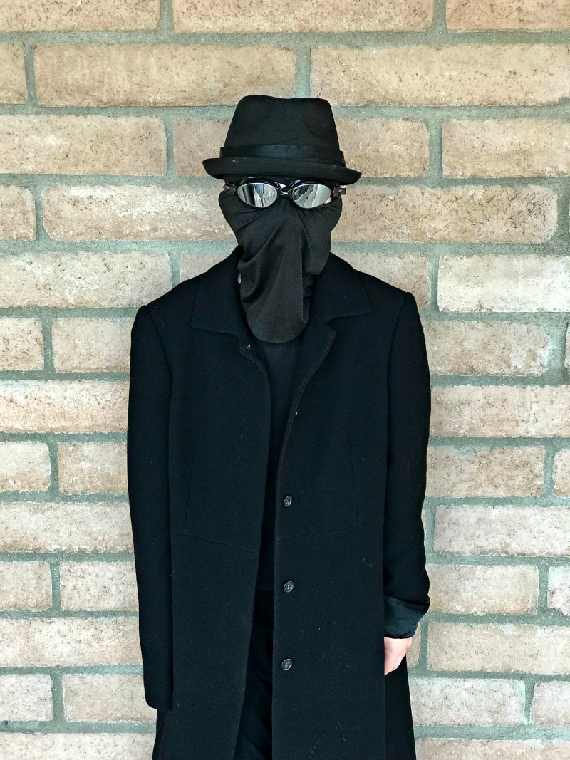 Homemade spider-man noir costume from into the spiderverse