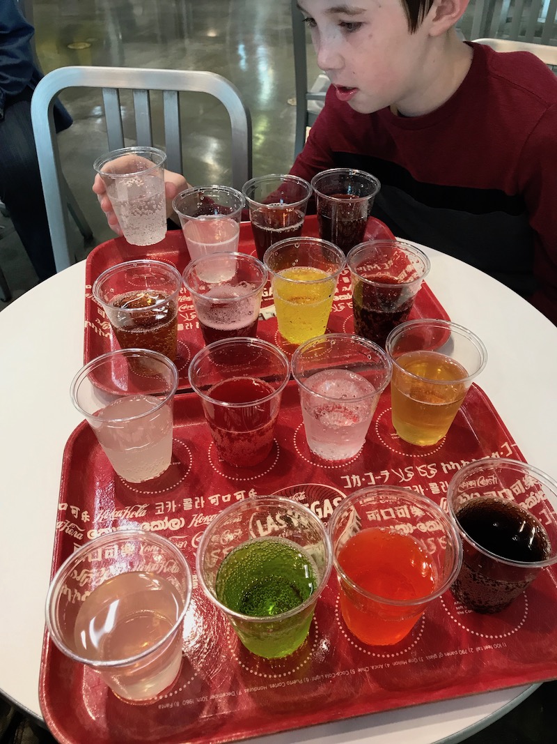 selection of 16b samples of various coca cola products