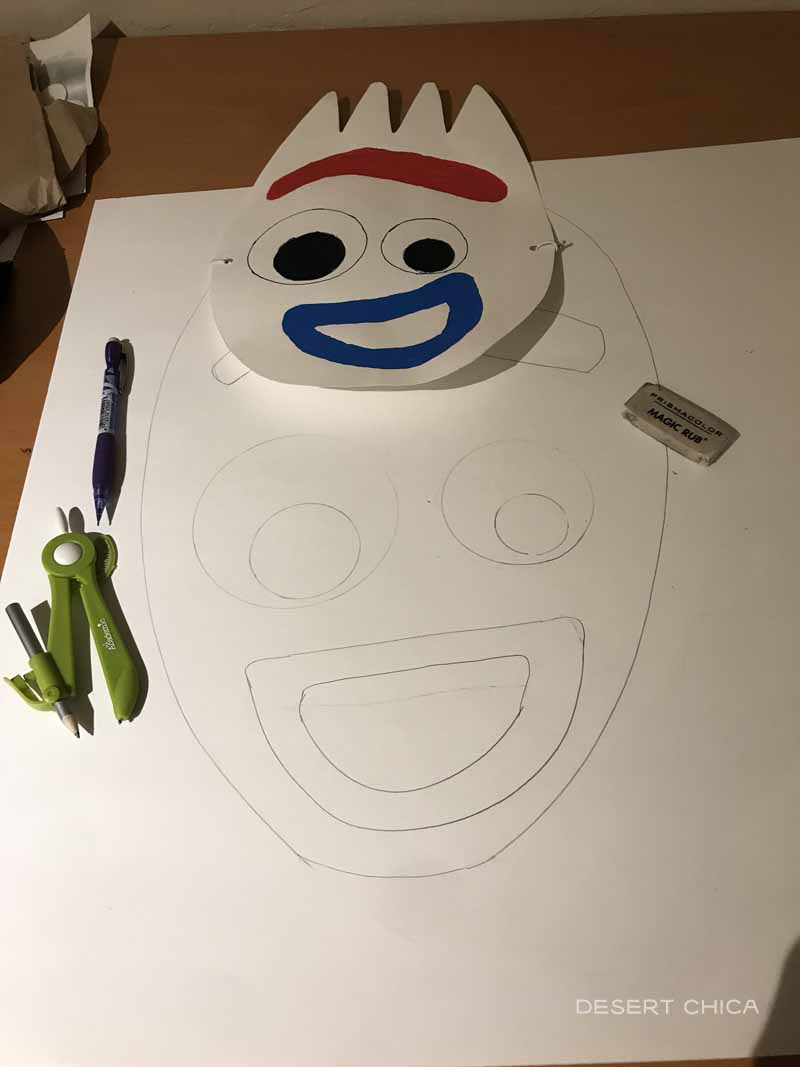 Creating a large Forky Mask