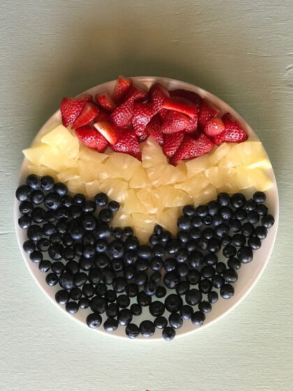 Fruit Tray inspired by superhero Captain Marvel