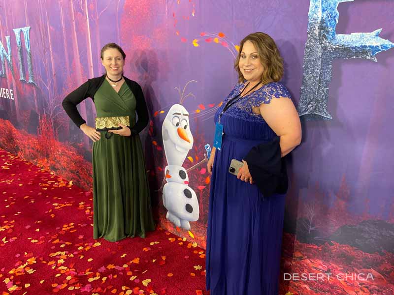 2 women at Frozen 2 red carpet premiere