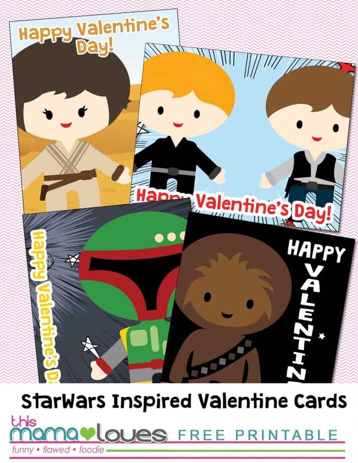20+ Printable Star Wars Valentines - Desert Chica