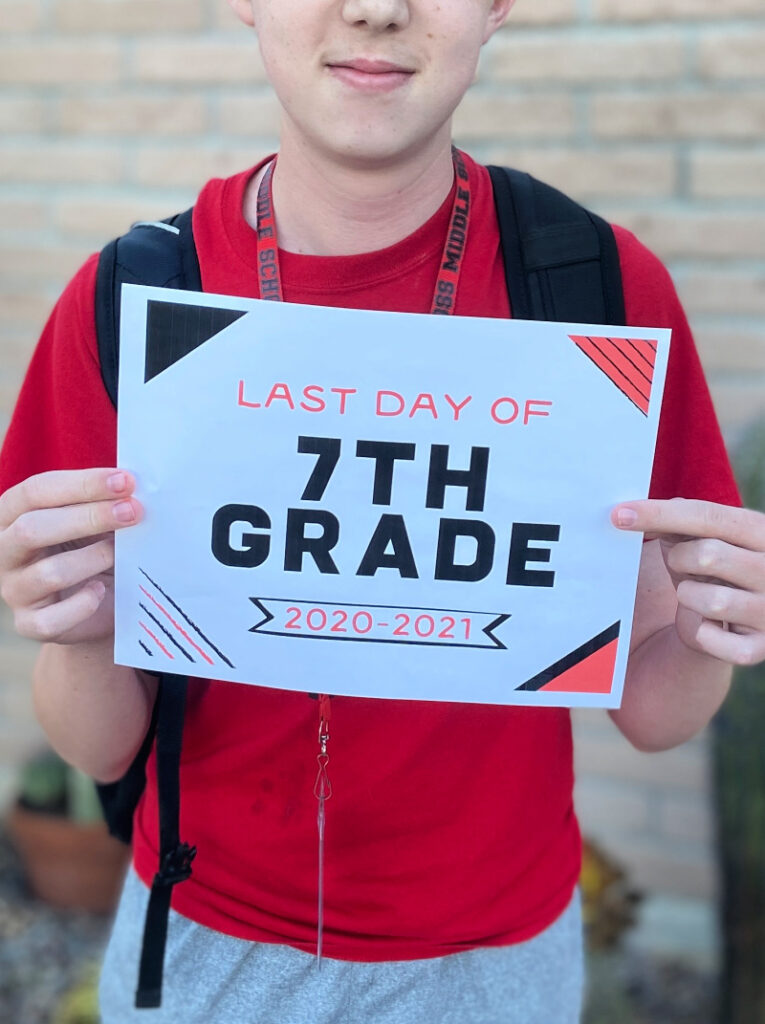 First Day of School Sign \u2022 Editable First Day of School Template \u2022 Last Day of School Sign \u2022 Edit and Print Today!