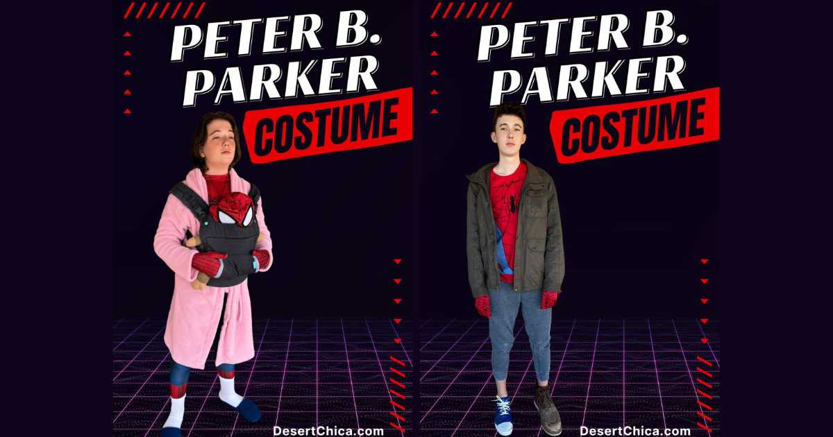 Peter B Parker Costumes from Into the Spider-Verse and Across the Spider-Verse
