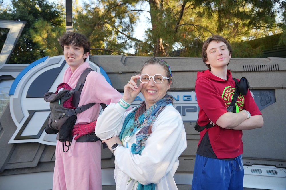 Olivia Octavius, Bombastic Bag-Man and Peter B. Parker in his pink robe